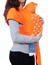 Fascia porta bebè baby wrap, arancione