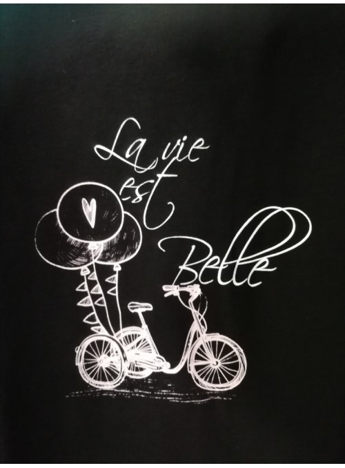 T-shirt spiritosa La Vie...