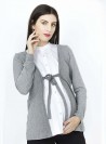 maglia premaman finto twins et- colore grigio