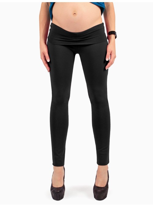 Leggings felpato premaman nero