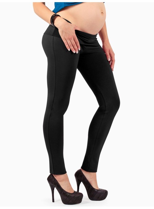 Leggings felpato premaman nero